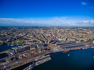 Image showing City aerial view over Amsterdam