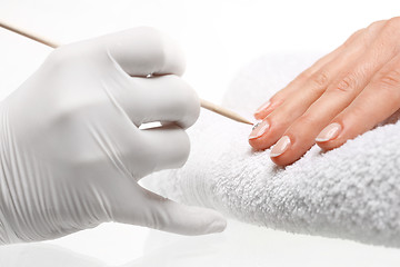 Image showing Manicure, classic manicure Delicate manicure, manicure hybrid