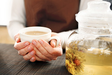 Image showing Blooming tea