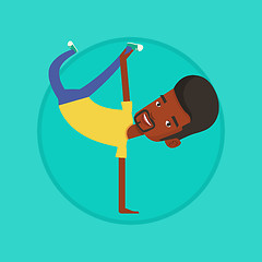 Image showing Young man breakdancing vector illustration.