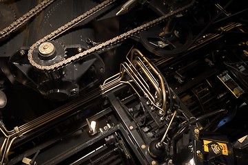 Image showing Timing chain of an industrial mechanism