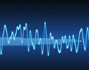 Image showing electronic sine sound wave