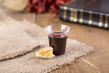 Image showing Taking Communion