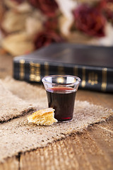 Image showing Taking Communion