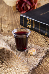 Image showing Taking Communion