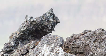 Image showing Lava rock from volcano - Iceland