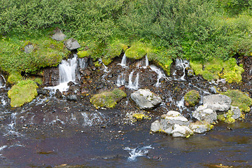 Image showing Hraunfossar waterfalls in Iceland