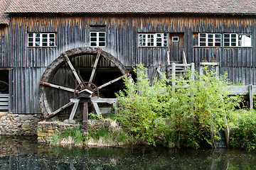 Image showing Water mill at the ecomusee in Alsace