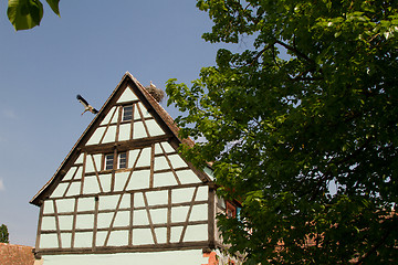Image showing Half timbered house at the ecomusee in Alsace