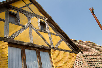 Image showing Half timbered house at the ecomusee in Alsace