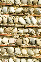 Image showing Wall detail at the ecomusee in Alsace