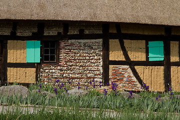 Image showing Half timbered house at the ecomusee in Alsace