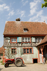 Image showing Half timbered house at the ecomusee in Alsace