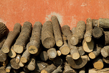 Image showing Woodstack at the ecomusee in Alsace