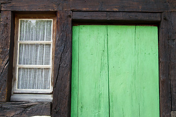 Image showing Half timbered house at the ecomusee in Alsace