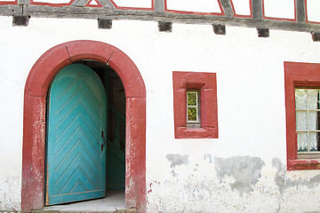 Image showing Half timbered house at the ecomusee in Alsace