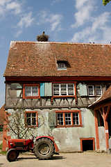 Image showing Half timbered house at the ecomusee in Alsace