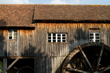 Image showing Water mill at the ecomusee in Alsace