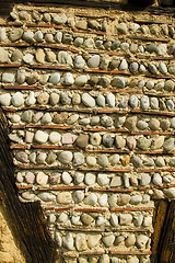 Image showing Wall detail at the ecomusee in Alsace