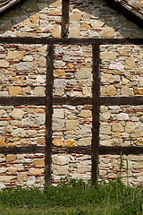 Image showing Half timbered house at the ecomusee in Alsace