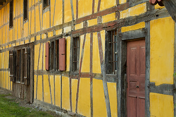 Image showing Half timbered house at the ecomusee in Alsace