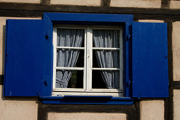 Image showing Half timbered house at the ecomusee in Alsace