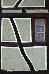 Image showing Half timbered house at the ecomusee in Alsace