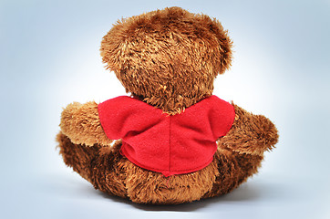 Image showing Back view of teddy bear