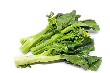 Image showing Bunch of floral choy sum