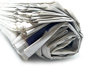 Image showing Roll of newspapers