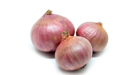 Image showing Purple onion isolated on a white background