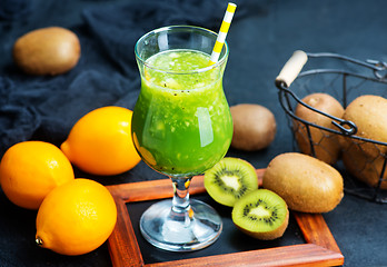 Image showing kiwi smoothie