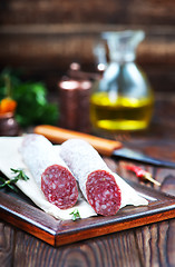 Image showing salami