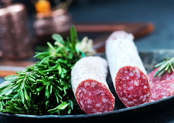 Image showing salami