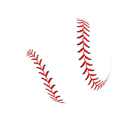Image showing Baseball ball on white background