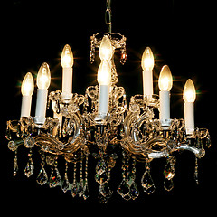 Image showing Candles chandelier