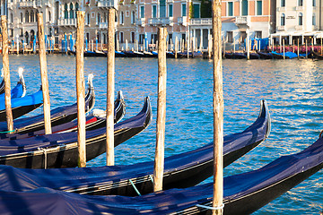 Image showing Venice, Gondolas detail