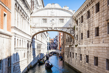 Image showing VENICE, ITALY - June 27, 2016: Bridge of Sighs