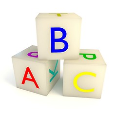 Image showing ABC Blocks on white background