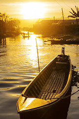 Image showing Inle Lake sunset , Myanmar.