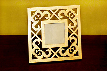 Image showing Gold photo frame