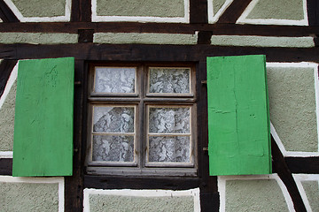 Image showing Half timbered house at the ecomusee in Alsace