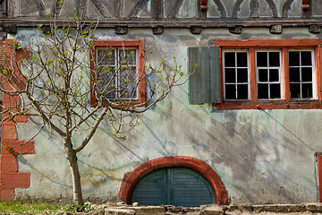 Image showing Half timbered house at the ecomusee in Alsace