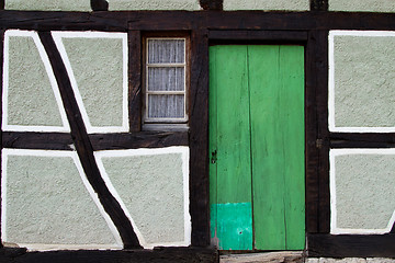 Image showing Half timbered house at the ecomusee in Alsace