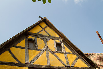 Image showing Half timbered house at the ecomusee in Alsace