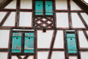 Image showing Half timbered house at the ecomusee in Alsace