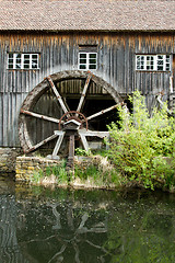 Image showing Water mill at the ecomusee in Alsace