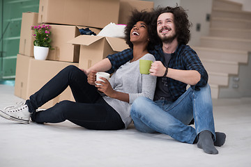 Image showing Relaxing in new house