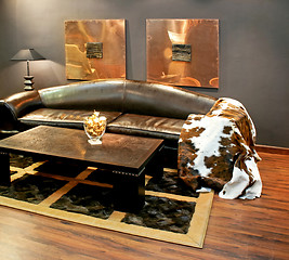 Image showing Leather couch