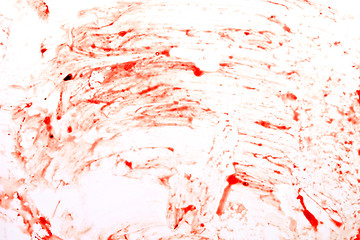 Image showing blood on white